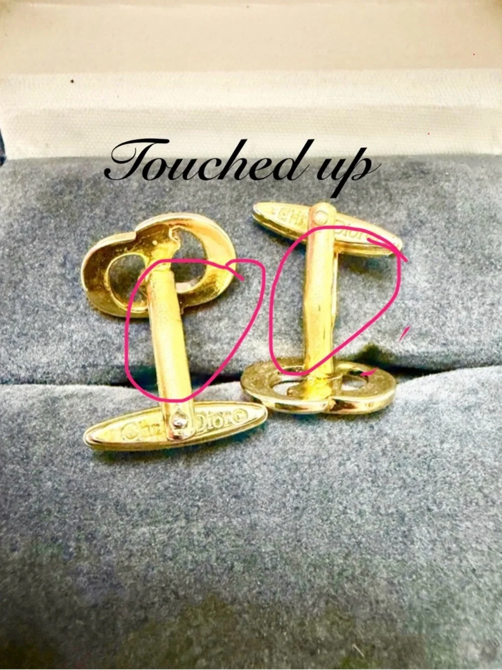Vintage Dior CD Logo Cufflinks